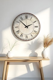 Wallity Reloj Decorativo de MDF Multicolor 50x50 cm